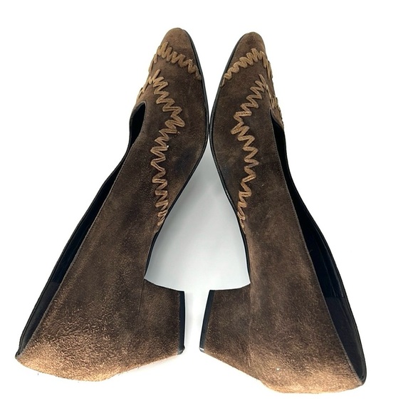 Mario Valentino vintage suede heels women’s 7 - Picture 9 of 12